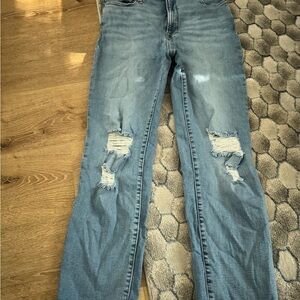 Good American Distressed Blue Jeans